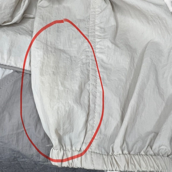 Thread & Supply 1/2‎ Zip Nylon Hooded Pullover Jacket Size S Gray Two Tone - Picture 9 of 11